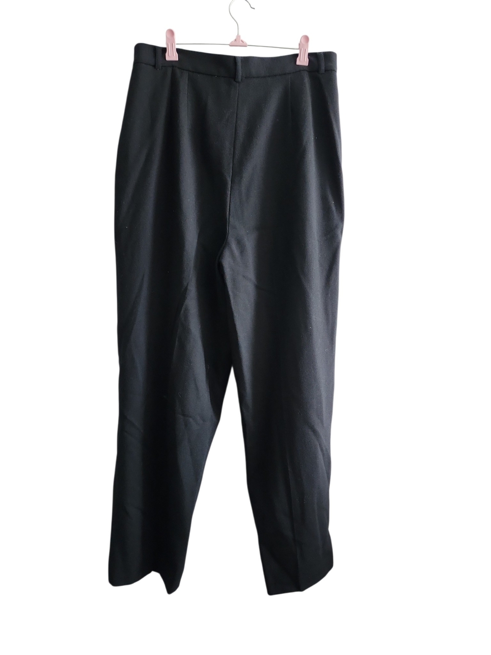 Vtg Morgan Taylor Studio Wool Trousers Corporate Goth Quiet Luxury Womens Sz 16 - Picture 12 of 12